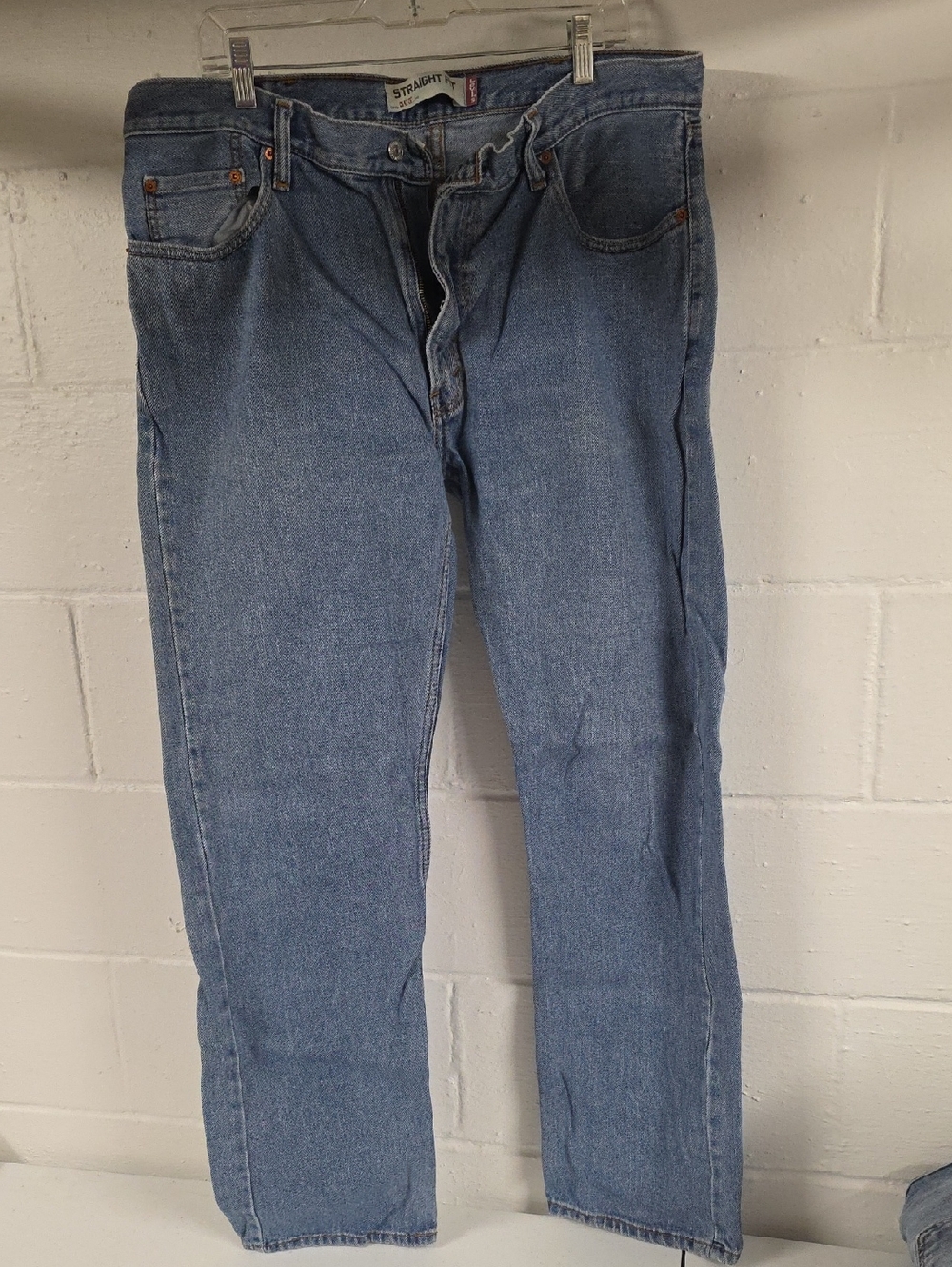 Levi's Men's Straight Jeans in Light Blue Denim
